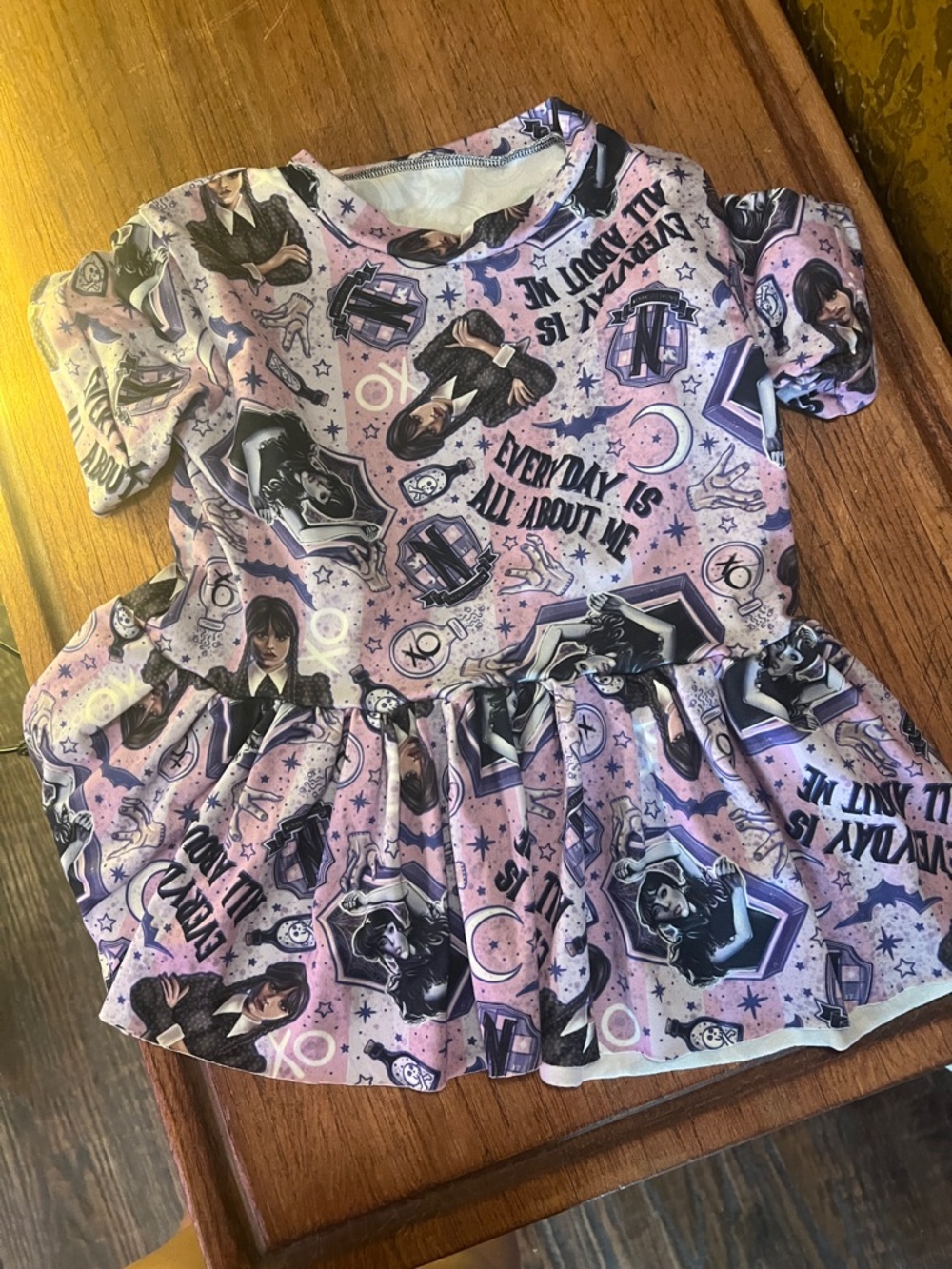 Wednesday Adam custom pendulum tee 3-5t